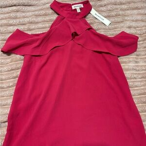 Monteau Pink Halter Neck Blouse